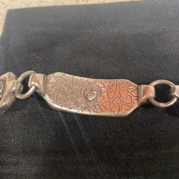 Brighton Vintage Silver and Brown Buckle Bracelet - Picture 6 of 6